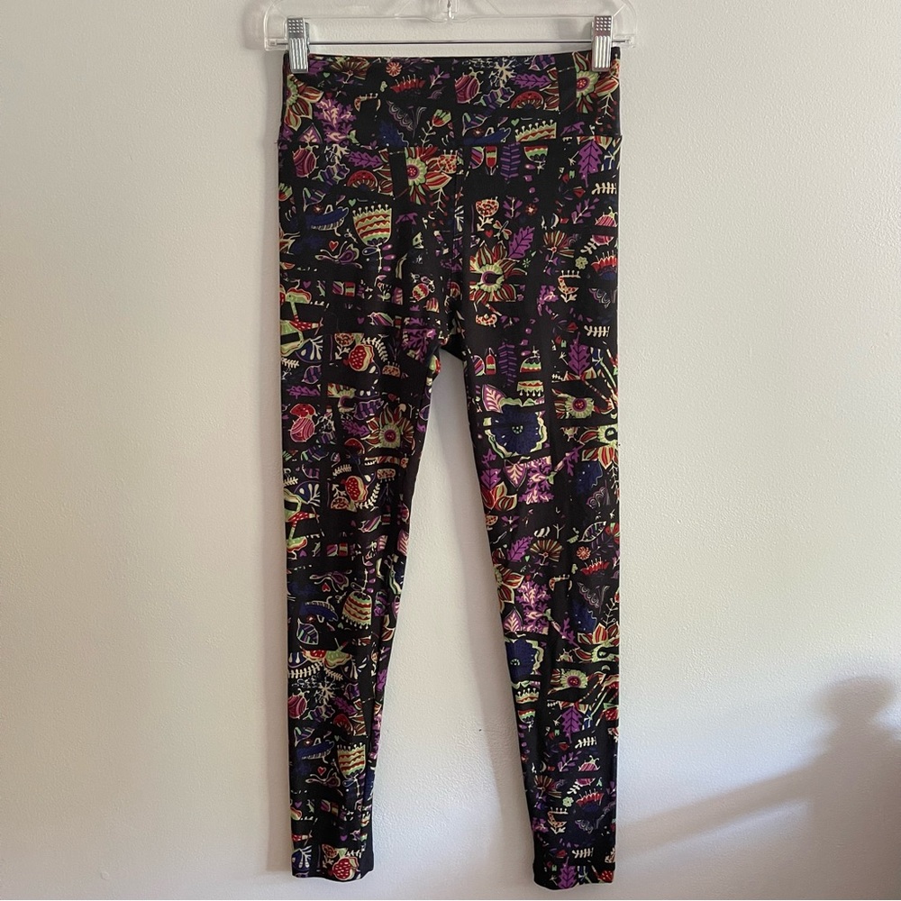 LuLaRoe Floral Print Leggings OS